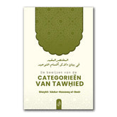 Boekomslag met Arabische en Nederlandse tekst over beknot schrijfwerk in Tawhid